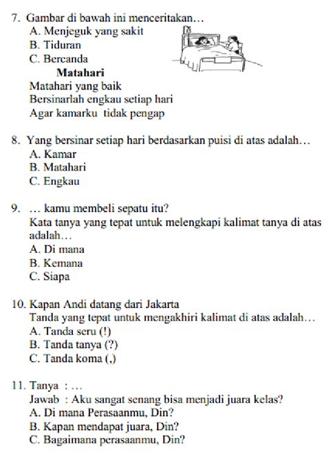 latihan soal bahasa indonesia kelas 8